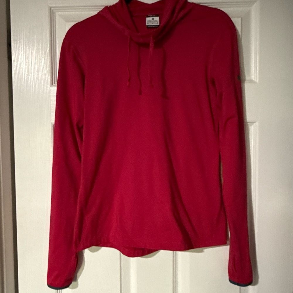 Nike Red Hooded Dri-Fit Performance Top